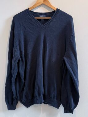 Brooks Brothers Navy V-Neck Men's Sweater